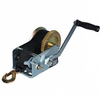 Лебедка ручная барабанная с лентой  0,5т 20 м оцинкованная TOR LHW