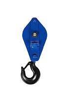 Блок монтажный однорольный с крюком TOR 1 т с откидной щекой (S)# Блок монтажный однорольный с крюком TOR 1 т с откидной щекой (S)#