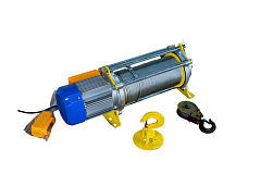 Лебедка электрическая 300/600кг 100/50м с канатом 380В 24м/мин алюминиевый корпус TOR KCD (TSA) Лебедка электрическая 300/600кг 100/50м с канатом 380В 24м/мин алюминиевый корпус TOR KCD (TSA)