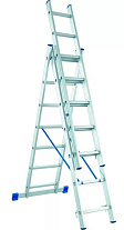 Лестница 3-х секционная алюминиевая 3*7 Лестница 3-х секционная алюминиевая 3*7