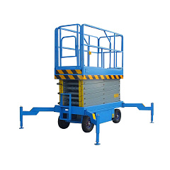 Подъемник ножничный самоходный 500 кг 6/8 м TOR SJY-0,5-6 DC аккумуляторный