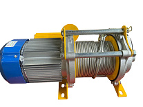 Лебедка электрическая  500/1000кг  50/25м с канатом 220В алюминиевый корпус TOR KCD (TSA)