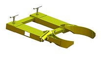 Навеска на вилы для одной металлической бочки NVPBS-1