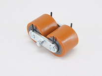 8 Подвилочные колёса 80х70 в сборе для тележки EPT (Double PU Loading Wheel ASY. 30101025)