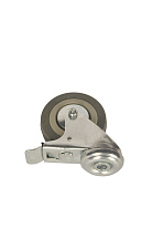 Колесо аппаратное поворотное SChgb 93 75 мм под болт с тормозом (F)