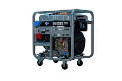 Генератор дизельный 9,0 кВт 380В/3 кВт 220В 20 л с электростартером TOR KM9000D#