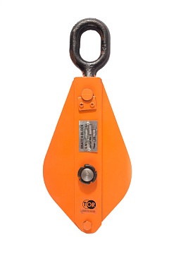 Блок монтажный однорольный с ушком TOR HQG(L) K1-2,0 т с откидной щекой Блок монтажный однорольный с ушком TOR HQG(L) K1-2,0 т с откидной щекой