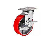 Колесо большегрузное поворотное SCpb 93 75 мм полиуретановое с тормозом (N) Колесо большегрузное поворотное SCpb 93 75 мм полиуретановое с тормозом (N)