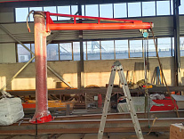 Кран консольный поворотный ручной TOR PSJ43050 500 кг, высота 4 м, стрела 3 м