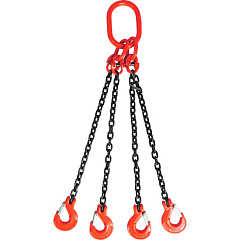 Строп цепной TOR 4СЦ г/п 4,25 т 3,0 м с самозакрывающимися крюками Строп цепной TOR 4СЦ г/п 4,25 т 3,0 м с самозакрывающимися крюками