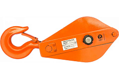 Блок монтажный однорольный с  крюком TOR 3,2 т с откидной щекой (S)*