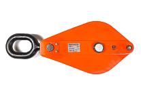 Блок монтажный однорольный с  ушком TOR HQG(L) K1-10,0 т с откидной щекой