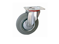 Колесо поворотное серая резина SC 63 f 160 мм Колесо поворотное серая резина SC 63 f 160 мм