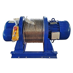 Лебедка электрическая 1500кг  70м с канатом 380В TOR KDJ PRO