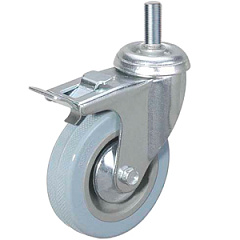 Колесо аппаратное поворотное SCtgb 55 125 мм с болтом и тормозом (F) Колесо аппаратное поворотное SCtgb 55 125 мм с болтом и тормозом (F)