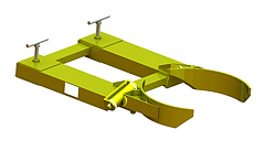 Навеска на вилы для одной металлической бочки NVPBS-1 Навеска на вилы для одной металлической бочки NVPBS-1