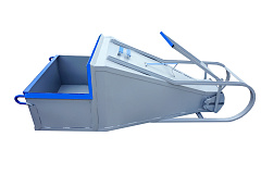 Бадья для бетона «Туфелька» 2,0 с одночелюстным затвором и рычажным приводом