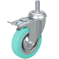 Колесо аппаратное поворотное SCtgb 93 75 мм с болтом и тормозом (N)